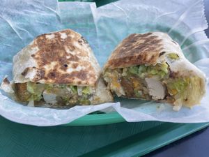 Vegan chicken finger wrap  at The Beer Keep in Buffalo