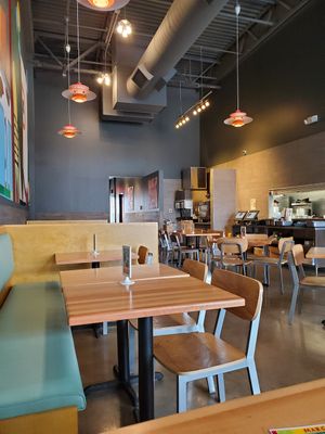 Inside. (Outside seating option available ) at Taco Ocho in Mckinney