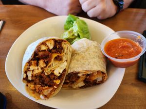 Burrito at Frankie & Lola's in Morro Bay