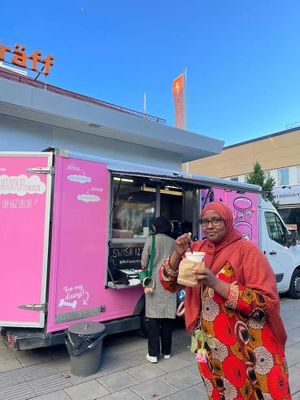 One of our event bookings in Husby, where everybody wanted our tasty recepies! at What'soup in Stockholm