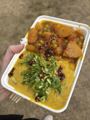 Chickpea & spicy potato curry | August ‘25  at Taste Tibet in Oxford