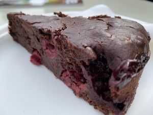 VG chocolate and cherry cake  at Café BurgSchneider in Brancepeth