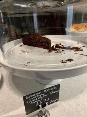 VG chocolate and cherry cake  at Café BurgSchneider in Brancepeth