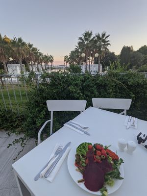 Indoor and outdoor seating at Amadria Park Jure in Sibenik