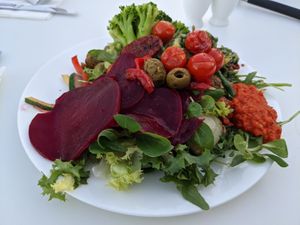 Mediterranean salad bar is huge at Amadria Park Jure in Sibenik