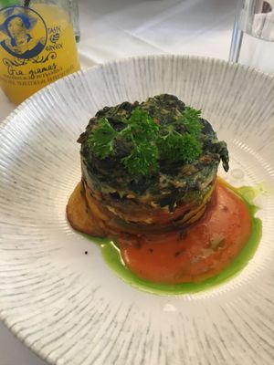 Vegan mousaka  at Greek Stories in Athens