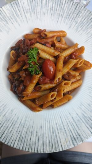 Vegan Penne at Greek Stories in Athens