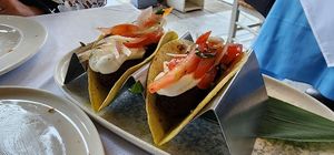 falafel tacos at Greek Stories in Athens