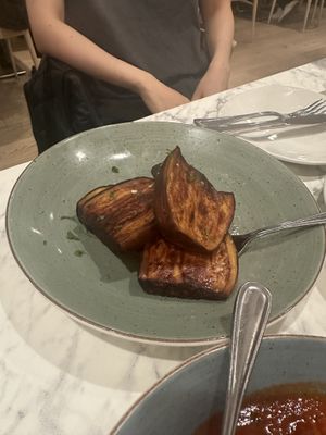 Fried eggplant  at Tabule Middle Eastern Cuisine - Yonge St in Toronto