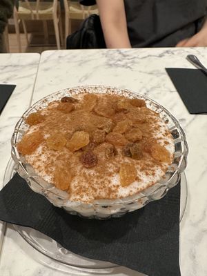 Rice pudding  at Tabule Middle Eastern Cuisine - Yonge St in Toronto