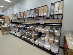 Bulk section at Crow Wing Food Co-Op in Brainerd