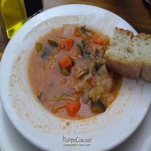 Minestrone soup at Rosti Tuscan Kitchen in Santa Monica