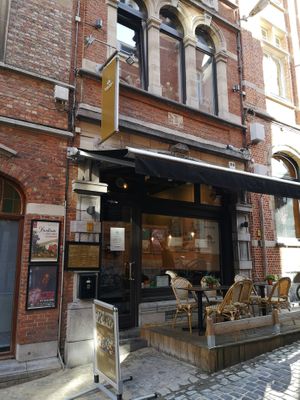 Outside at Potala Momo in Leuven