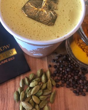 Real golden milk at Lake and Bryant Cafe in Minneapolis