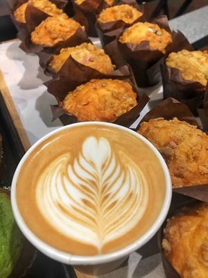 Latte at Lake and Bryant Cafe in Minneapolis