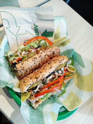 Tasty vegan supreme at Subway in Asten