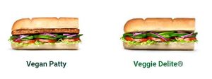 vegan options at Subway in Asten