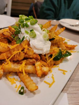 With Vegan sour cream at Loving Hut - Mira Mesa in San Diego