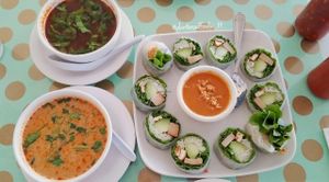 They allowed us to get single servings of the soup. perfect for this cold weather at Loving Hut - Mira Mesa in San Diego