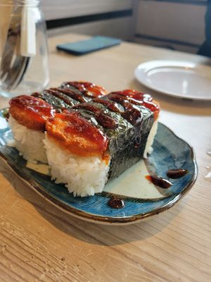 Spam Musubi at Loving Hut - Mira Mesa in San Diego