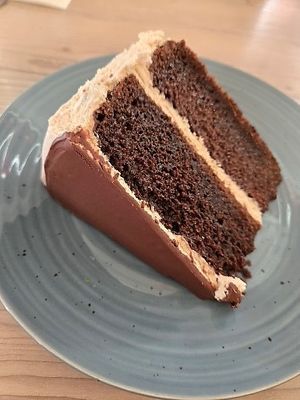 Chocolate cake at Loving Hut - Mira Mesa in San Diego