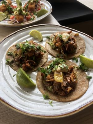 Mushroom tacos  at Bone Free  in Costa Da Caparica