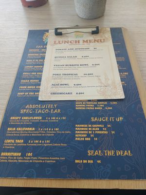 Menú at Bone Free  in Costa Da Caparica