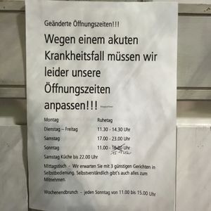 updated hours at Coox and Candy in Stuttgart