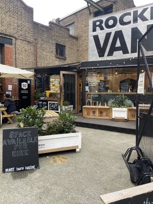 indoor/outdoor w tables!  at Rocketvan Coffee Shop & Bar in South East London