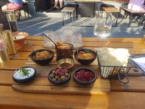 Vegan starters at Shekamu in Nuremberg