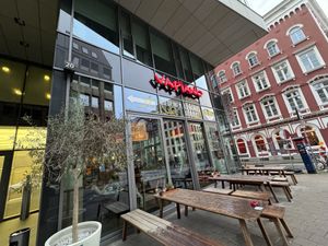 store front  at Vapiano - Kurze Mühren in Hamburg