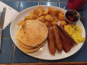 All American breakfast at The Breakfast Club - London Bridge in South East London