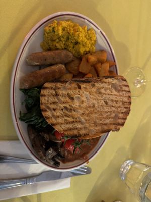 Full English breakfastt  at The Breakfast Club - London Bridge in South East London