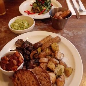Vegan breakfast at The Breakfast Club - London Bridge in South East London