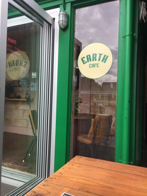 Cute little shopfront  at Earth Cafe in Port Adelaide