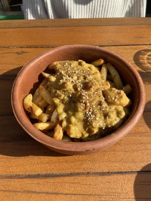 Masala chips  at Earth Cafe in Port Adelaide
