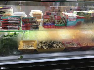 Shelf at Vegan Deli in New York City