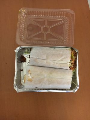 Take out chop cheese at Vegan Deli in New York City