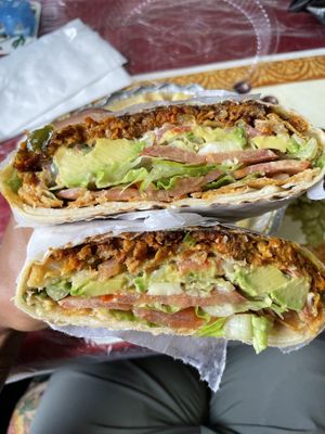 Crunchwrap   at Vegan Deli in New York City