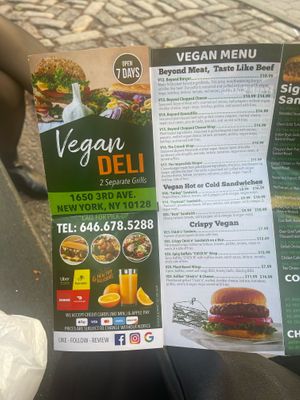   at Vegan Deli in New York City