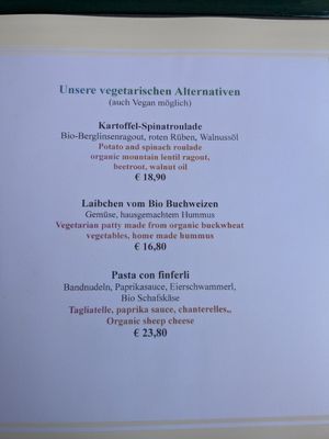 Items can be made vegan at Café Derbl in Hallstatt