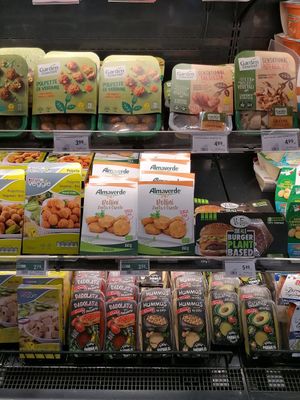 Mostly vegan substitutes at Despar - Campiello de l'Anconeta in Venice