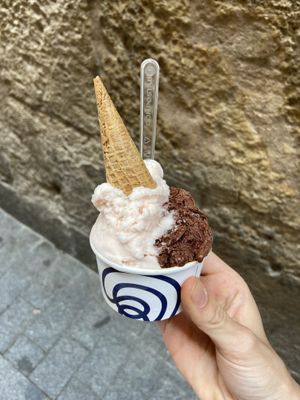 Dark chocolate and grapefruit   at Livanti Gelato Di Sicilia in Alicante