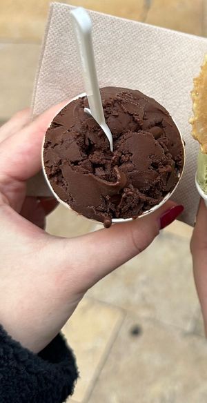 Vegan dark chocolate  #Veganuary at Livanti Gelato Di Sicilia in Alicante