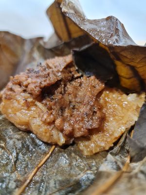 Lotus Leaf sticky rice ~ 23/9/21 at The Plant Food  in Central Singapore