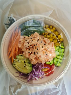 Take away Spicy Tuna Poke ~ 8/10/21 at The Plant Food  in Central Singapore