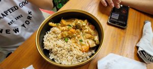 Thai Red Curry Rice at The Plant Food  in Central Singapore