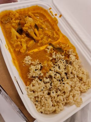 Thai Red Curry Rice ~ 24/5/22 at The Plant Food  in Central Singapore