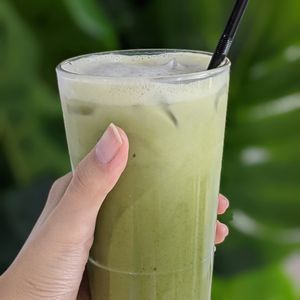 Matcha Latte at The Plant Food  in Central Singapore