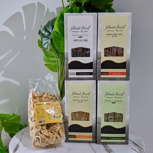 Rretail items - Dried Soybean Wings & High Protein Bean Pasta at The Plant Food  in Central Singapore